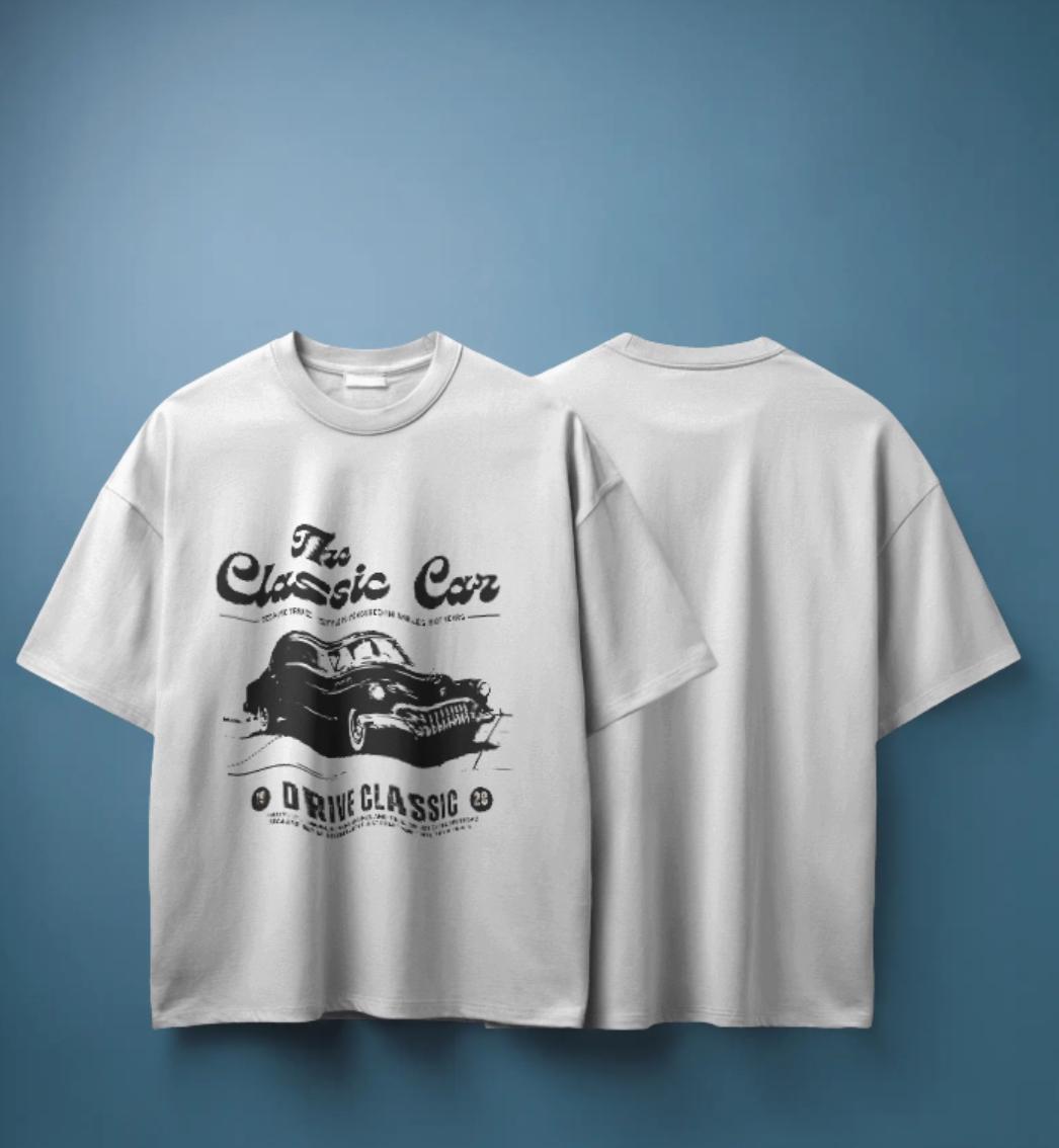 Dott. "RWCLASSIC Vintage Car" Tee-white